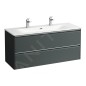 Laufen Base for Palace - Meuble avec lavabo, 53x118x44 cm, 2 tiroirs, gris H8607092661071 Laufen Base for Palace - Meuble avec lavabo, 53x118x44 cm, 2 tiroirs, gris H8607092661071