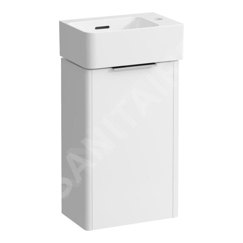 Laufen VAL - Meuble avec lave-mains, 52x32x20 cm, 1 porte, charnières à droite, blanc mat H8622802601061