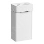 Laufen VAL - Meuble avec lave-mains, 52x32x20 cm, 1 porte, charnières à droite, blanc mat H8622802601061