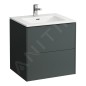 Laufen Base - Meuble avec lavabo, 59x60x49 cm, 2 tiroirs, gris H8649602661041 Laufen Base - Meuble avec lavabo, 59x60x49 cm, 2 tiroirs, gris H8649602661041