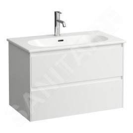 Laufen Lani for Lua - Meuble avec lavabo, 51x77x44 cm, 2 tiroirs, blanc mat H8600872601041