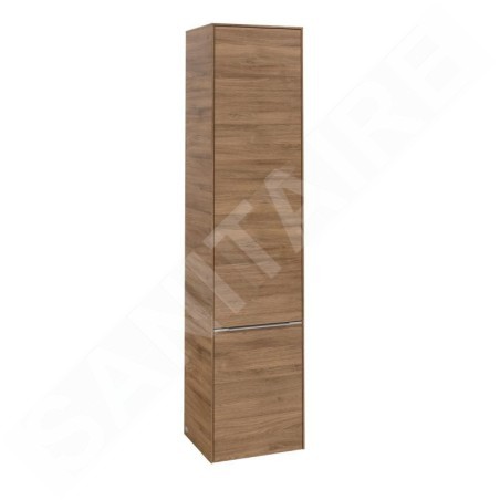 Villeroy & Boch Subway 3.0 - Armoire haute, 40x171x36 cm, 2 portes, charnières à gauche, SoftClosing, Oak Kansas C58600RH