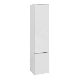 Villeroy & Boch Subway 3.0 - Armoire haute, 40x171x36 cm, 2 portes, charnières à gauche, SoftClosing, Brilliant White C58600VE