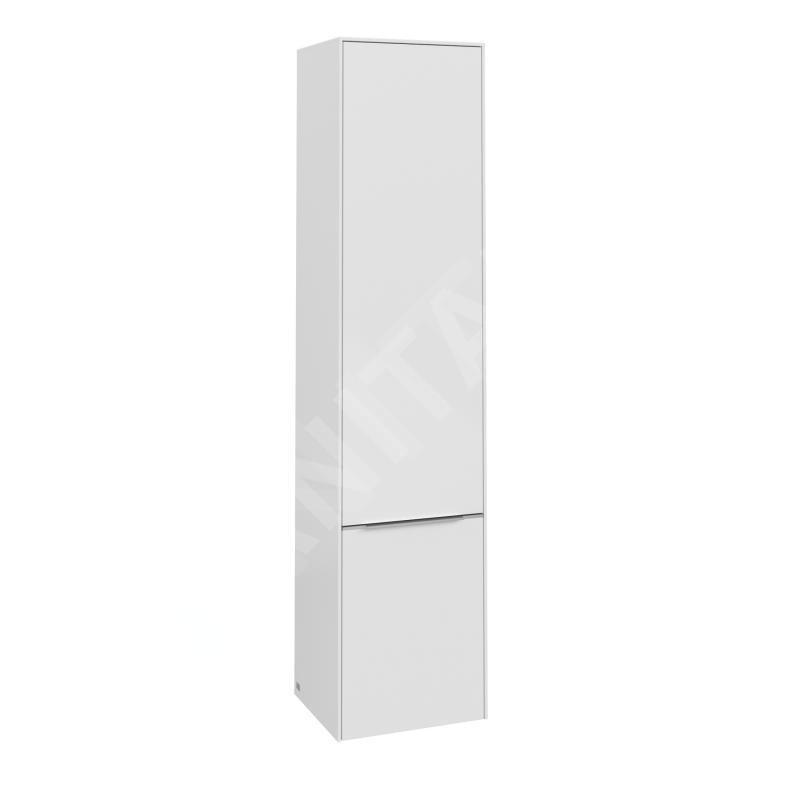 Villeroy & Boch Subway 3.0 - Armoire haute, 40x171x36 cm, 2 portes, charnières à gauche, SoftClosing, Brilliant White C58600VE