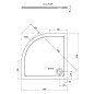 Polysan Receveurs de douche - Receveur de douche Sera, 1000x1000 mm, marbre de synthèse, blanc 62111 Polysan Receveurs de douche - Receveur de douche Sera, 1000x1000 mm, marbre de synthèse, blanc 62111