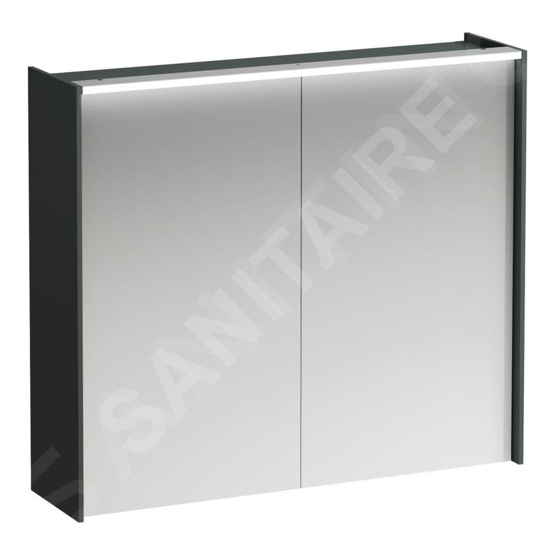 Laufen Lani - Armoire miroir avec éclairage LED, 71x82x21 cm, 2 portes, gris H4037621122661 Laufen Lani - Armoire miroir avec éclairage LED, 71x82x21 cm, 2 portes, gris H4037621122661