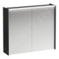 Laufen Lani - Armoire miroir avec éclairage LED, 71x82x21 cm, 2 portes, gris H4037621122661 Laufen Lani - Armoire miroir avec éclairage LED, 71x82x21 cm, 2 portes, gris H4037621122661