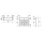Laufen Lani - Armoire miroir avec éclairage LED, 71x82x21 cm, 2 portes, gris H4037621122661 Laufen Lani - Armoire miroir avec éclairage LED, 71x82x21 cm, 2 portes, gris H4037621122661