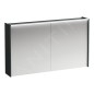 Laufen Lani - Armoire miroir avec éclairage LED, 71x122x21 cm, 2 portes, gris H4038221122661 Laufen Lani - Armoire miroir avec éclairage LED, 71x122x21 cm, 2 portes, gris H4038221122661