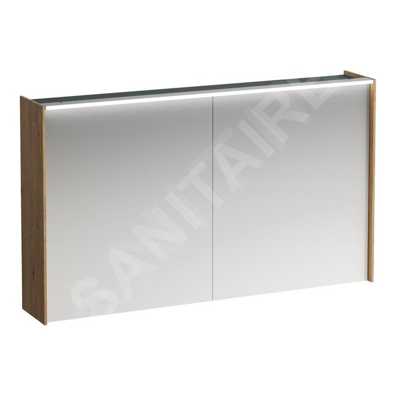 Laufen Lani - Armoire miroir avec éclairage LED, 71x122x21 cm, 2 portes, chêne H4038221122671 Laufen Lani - Armoire miroir avec éclairage LED, 71x122x21 cm, 2 portes, chêne H4038221122671