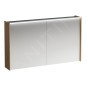 Laufen Lani - Armoire miroir avec éclairage LED, 71x122x21 cm, 2 portes, chêne H4038221122671 Laufen Lani - Armoire miroir avec éclairage LED, 71x122x21 cm, 2 portes, chêne H4038221122671
