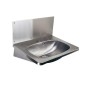 Sanela Lavabos en inox - Lavabo avec trop-plein 595x445 mm, orifice pour mitigeur, inox SLUN 02