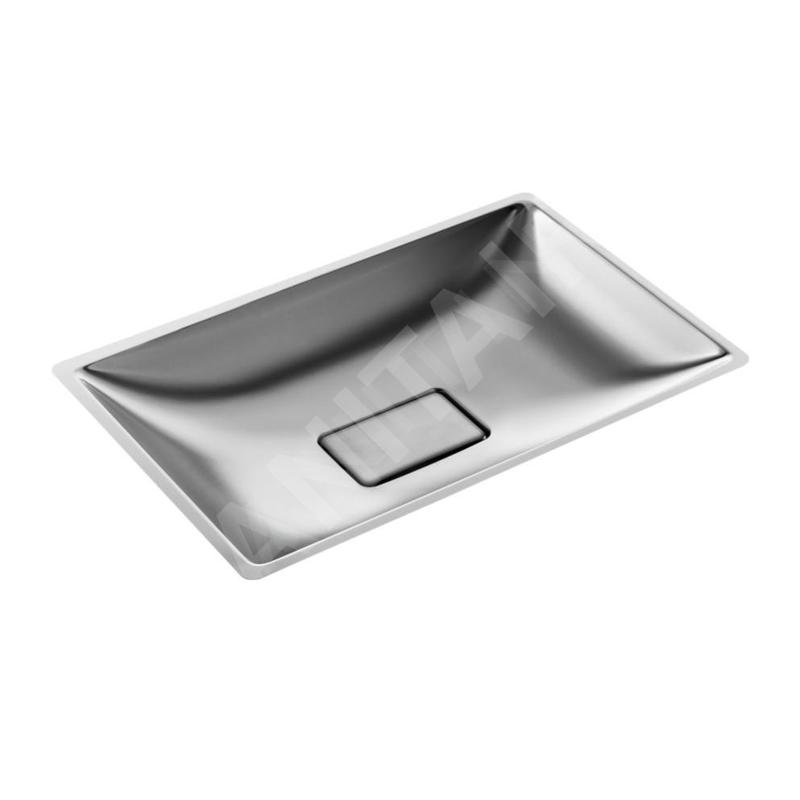 Sanela Lavabos en inox - Vasque à encastrer avec trop-plein, inox SLUN 24X