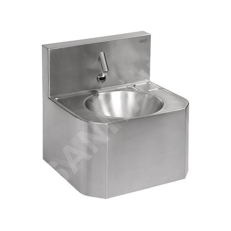 Sanela Lavabos en inox - Lavabo suspendu en inox avec appareil ALS, 24V, avec robinet thermostatique, 24V SLUN 72ET Sanela Lavabos en inox - Lavabo suspendu en inox avec appareil ALS, 24V, avec robinet thermostatique, 24V SLUN 72ET