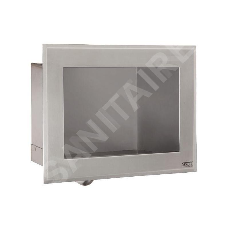 Sanela Lavabos en inox - Lavabo encastré en inox avec gâchette d'eau intégrée et robinet thermostatique, 24V SLUN 76ET