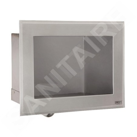 Sanela Lavabos en inox - Lavabo encastré en inox avec gâchette d'eau intégrée et robinet thermostatique, 24V SLUN 76ET