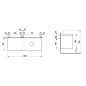 Laufen Lani - Meuble sous-lavabo, 58x137x49 cm, 4 tiroirs, découpe à droite, gris/chêne H4065831122661 Laufen Lani - Meuble sous-lavabo, 58x137x49 cm, 4 tiroirs, découpe à droite, gris/chêne H4065831122661