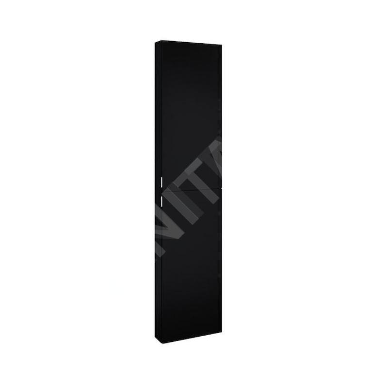 Jika Pure - Armoire haute 180x40x13 cm, 2 portes G/D, noir mat H43J2352303531