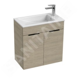 Jika Cube - Meuble avec lavabo 61x34x61 cm, frêne H4536311765141