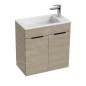 Jika Cube - Meuble avec lavabo 61x34x61 cm, frêne H4536311765141 Jika Cube - Meuble avec lavabo 61x34x61 cm, frêne H4536311765141