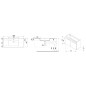 Jika Cube - Meuble avec lavabo 100x43x61 cm, anthracite mat H4536511763521 Jika Cube - Meuble avec lavabo 100x43x61 cm, anthracite mat H4536511763521