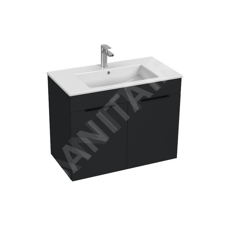Jika Cube - Meuble avec lavabo 80x43x61 cm, anthracite mat H4537521763521 Jika Cube - Meuble avec lavabo 80x43x61 cm, anthracite mat H4537521763521