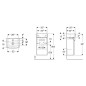 Geberit Selnova Square - Meuble avec lave-mains, 36 x 65 x 25 cm, 1 porte, G/D, blanc brillant 502.742.00.1