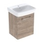 Geberit Selnova Square - Meuble avec lavabo, 50 x 65 x 38 cm, 1 porte, G/D, noix de hickory 502.752.00.1 Geberit Selnova Square - Meuble avec lavabo, 50 x 65 x 38 cm, 1 porte, G/D, noix de hickory 502.752.00.1