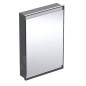 Geberit ONE - Armoire miroir avec éclairage LED, 600x900x150 mm, charnières à gauche, intégrée, noir mat 505.800.00.7