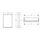 Geberit ONE - Armoire miroir avec éclairage LED, 600x900x150 mm, charnières à droite, intégrée, noir mat 505.801.00.7 Geberit ONE - Armoire miroir avec éclairage LED, 600x900x150 mm, charnières à droite, intégrée, noir mat 505.801.00.7