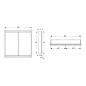 Geberit ONE - Armoire avec miroir avec éclairage LED, 900x900x150 mm, 2 portes, intégrée, noir mat 505.803.00.7 Geberit ONE - Armoire avec miroir avec éclairage LED, 900x900x150 mm, 2 portes, intégrée, noir mat 505.803.00.7