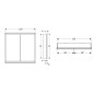 Geberit ONE - Armoire avec miroir avec éclairage LED, 1200x900x150 mm, 2 portes, intégrée, noir mat 505.805.00.7 Geberit ONE - Armoire avec miroir avec éclairage LED, 1200x900x150 mm, 2 portes, intégrée, noir mat 505.805.00.7