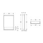 Geberit ONE - Armoire miroir avec éclairage LED, 600x900x150 mm, charnières à gauche, avec niche, intégrée, noir mat Geberit ONE - Armoire miroir avec éclairage LED, 600x900x150 mm, charnières à gauche, avec niche, intégrée, noir mat