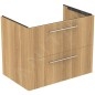 Ideal Standard i.Life B - Meuble lavabo 80x63x51 cm, 2 tiroirs, chêne T5272NX Ideal Standard i.Life B - Meuble lavabo 80x63x51 cm, 2 tiroirs, chêne T5272NX
