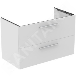 Ideal Standard i.Life B - Meuble-vasque, 100x63x51 cm, 2 tiroirs, blanc mat T5276DU