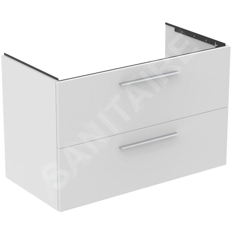 Ideal Standard i.Life B - Meuble-vasque, 100x63x51 cm, 2 tiroirs, blanc mat T5276DU Ideal Standard i.Life B - Meuble-vasque, 100x63x51 cm, 2 tiroirs, blanc mat T5276DU