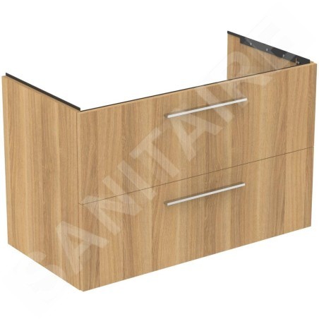 Ideal Standard i.Life B - Meuble lavabo 100x63x51 cm, 2 tiroirs, chêne T5276NX