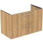 Ideal Standard i.Life B - Meuble lavabo 100x63x51 cm, 2 tiroirs, chêne T5276NX Ideal Standard i.Life B - Meuble lavabo 100x63x51 cm, 2 tiroirs, chêne T5276NX
