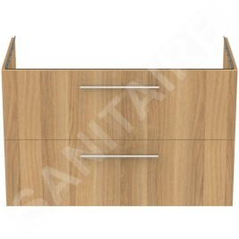 Ideal Standard i.Life B - Meuble lavabo 100x63x51 cm, 2 tiroirs, chêne T5276NX