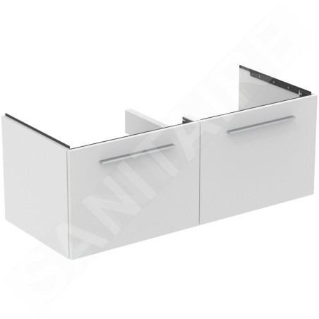 Ideal Standard i.Life B - Meuble-vasque, 120x44x51 cm, 2 tiroirs, blanc mat T5277DU