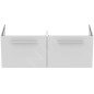 Ideal Standard i.Life B - Meuble-vasque, 120x44x51 cm, 2 tiroirs, blanc mat T5277DU
