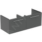 Ideal Standard i.Life B - Meuble vasque 120x44x51 cm, 2 tiroirs, quartz gris mat T5277NG Ideal Standard i.Life B - Meuble vasque 120x44x51 cm, 2 tiroirs, quartz gris mat T5277NG