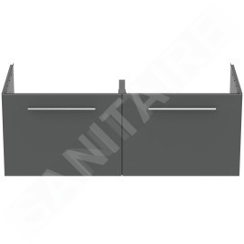 Ideal Standard i.Life B - Meuble vasque 120x44x51 cm, 2 tiroirs, quartz gris mat T5277NG