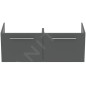 Ideal Standard i.Life B - Meuble vasque 120x44x51 cm, 2 tiroirs, quartz gris mat T5277NG Ideal Standard i.Life B - Meuble vasque 120x44x51 cm, 2 tiroirs, quartz gris mat T5277NG
