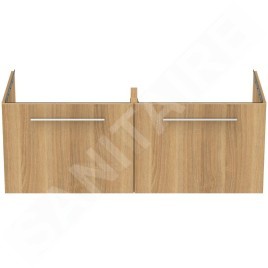 Ideal Standard i.Life B - Meuble lavabo 120x44x51 cm, 2 tiroirs, chêne T5277NX