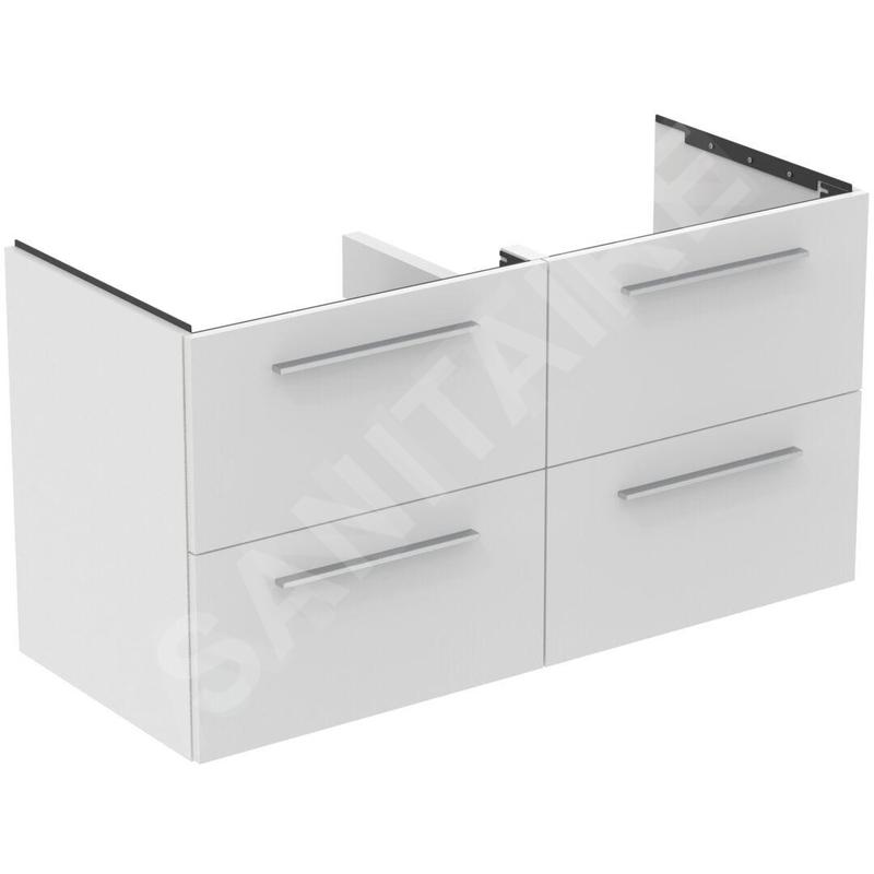Ideal Standard i.Life B - Meuble vasque, 120x63x51 cm, 4 tiroirs, blanc mat T5278DU Ideal Standard i.Life B - Meuble vasque, 120x63x51 cm, 4 tiroirs, blanc mat T5278DU
