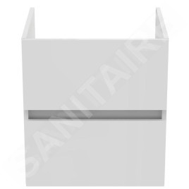 Ideal Standard Eurovit - Meuble-lavabo, 55x50x44 cm, 2 tiroirs, blanc brillant R0256WG