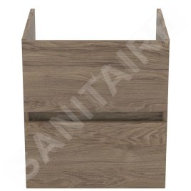 Ideal Standard Eurovit - Meuble-lavabo, 55x50x44 cm, 2 tiroirs, noyer R0256Y9