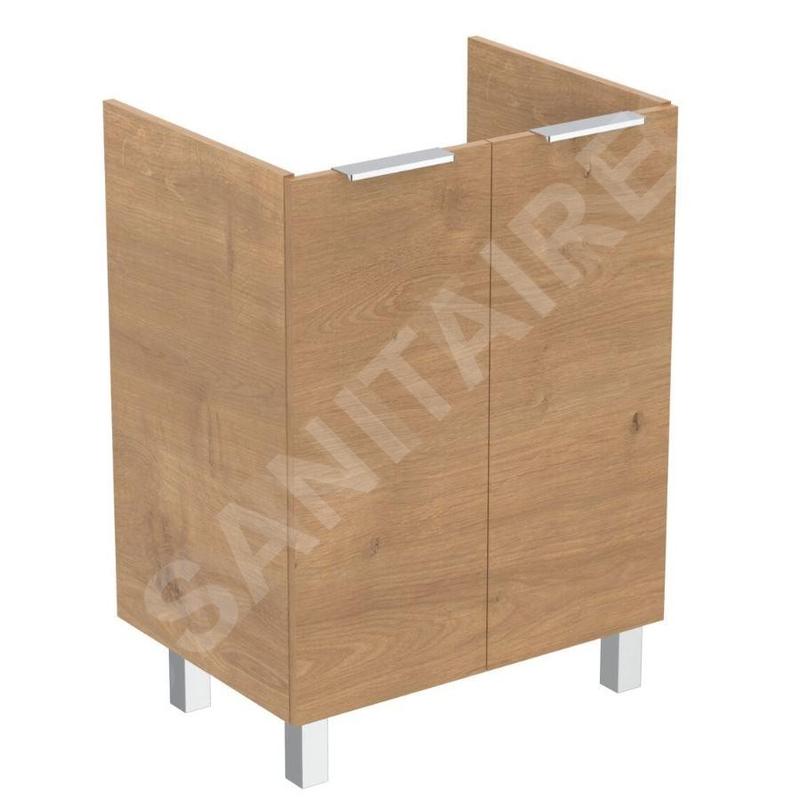 Ideal Standard Eurovit - Meuble-lavabo, 84x60x44 cm, 2 porte, charnières G/D, chêne R0258Y8 Ideal Standard Eurovit - Meuble-lavabo, 84x60x44 cm, 2 porte, charnières G/D, chêne R0258Y8