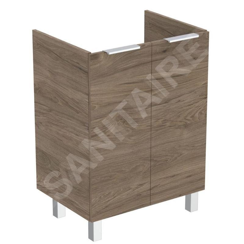 Ideal Standard Eurovit - Meuble lavabo, 84x60x44 cm, 2 porte, charnières G/D, noyer R0258Y9 Ideal Standard Eurovit - Meuble lavabo, 84x60x44 cm, 2 porte, charnières G/D, noyer R0258Y9